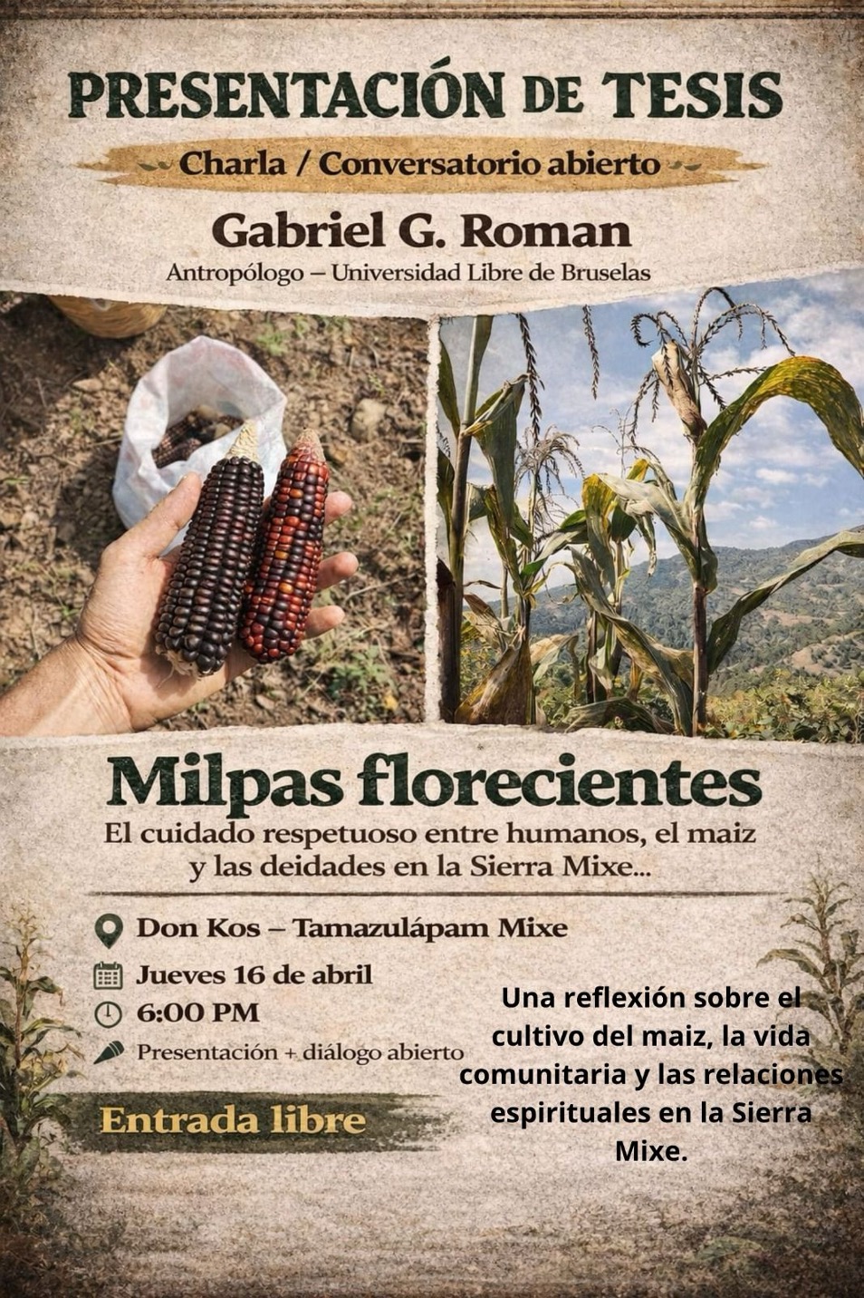 Milpas florecientes: el cuidado respetuoso